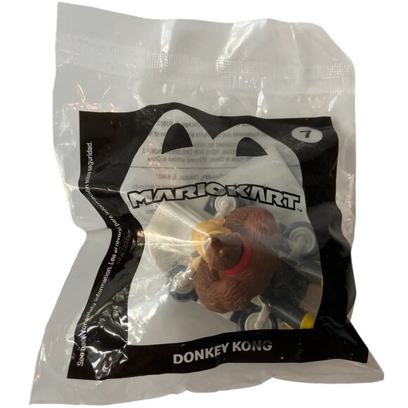 Mario Kart McDonalds Happy Meal Toy 2022 Donkey Kong 7 Fast Food Premium - Picture 1 of 5